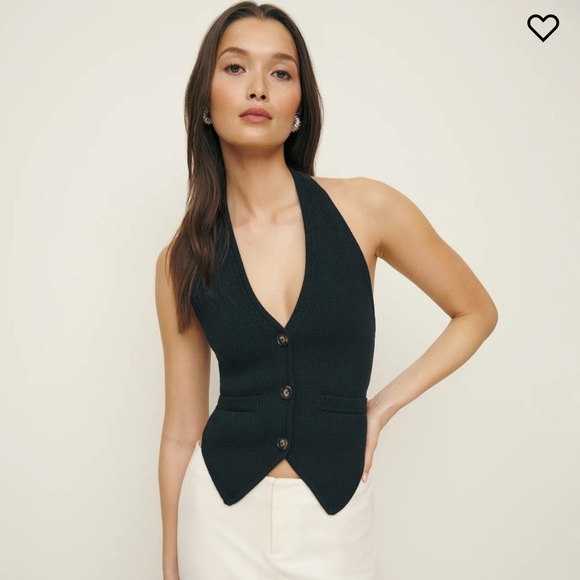 Reformation Romy Halter Sweater Vest - Picture 1 of 9